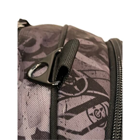 UNIT Heavy Duty Duffel Bag 22"x12"x10" Gray Black Red - Picture 7 of 7